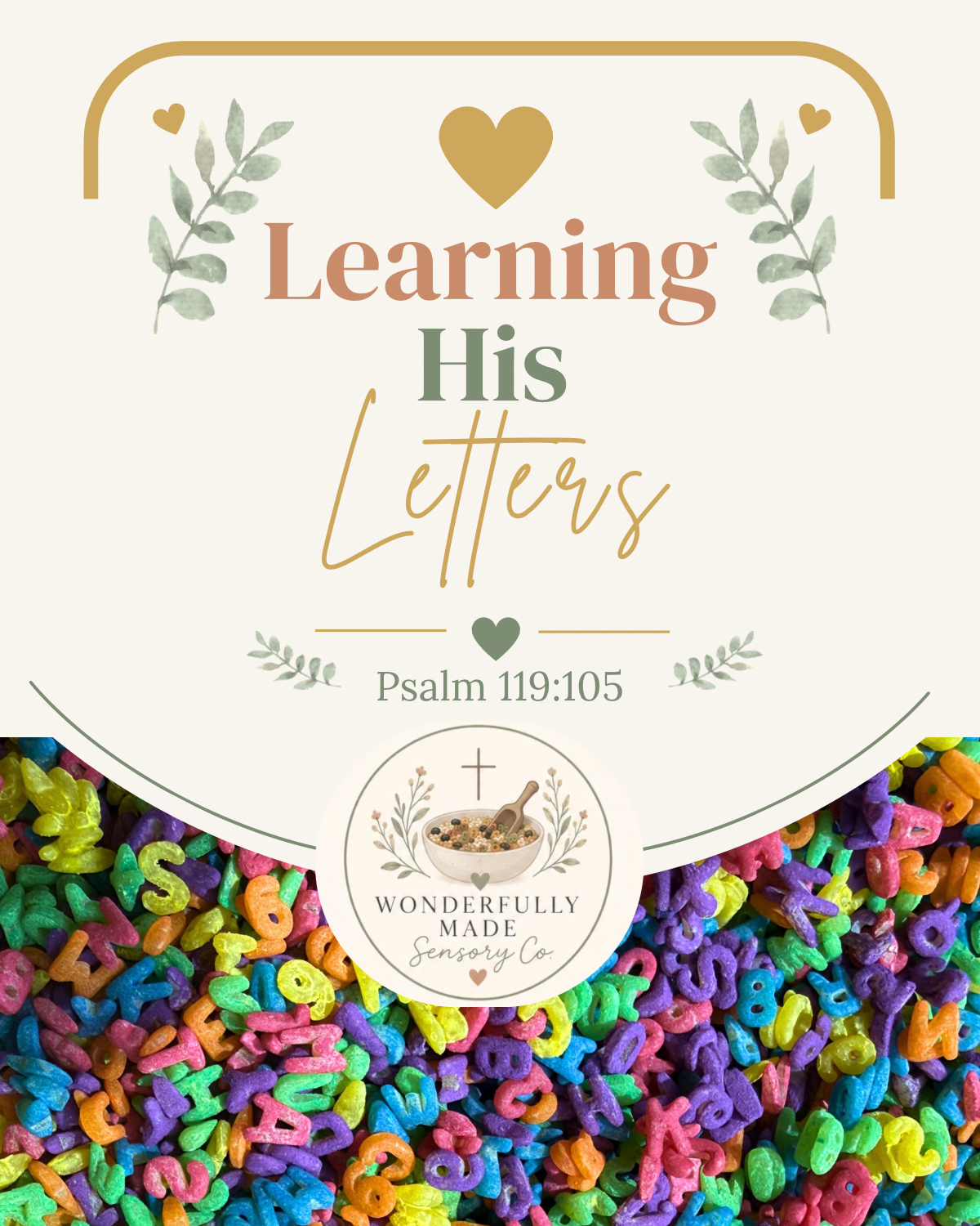 Learning His Letters: Alphabet Sensory Kit